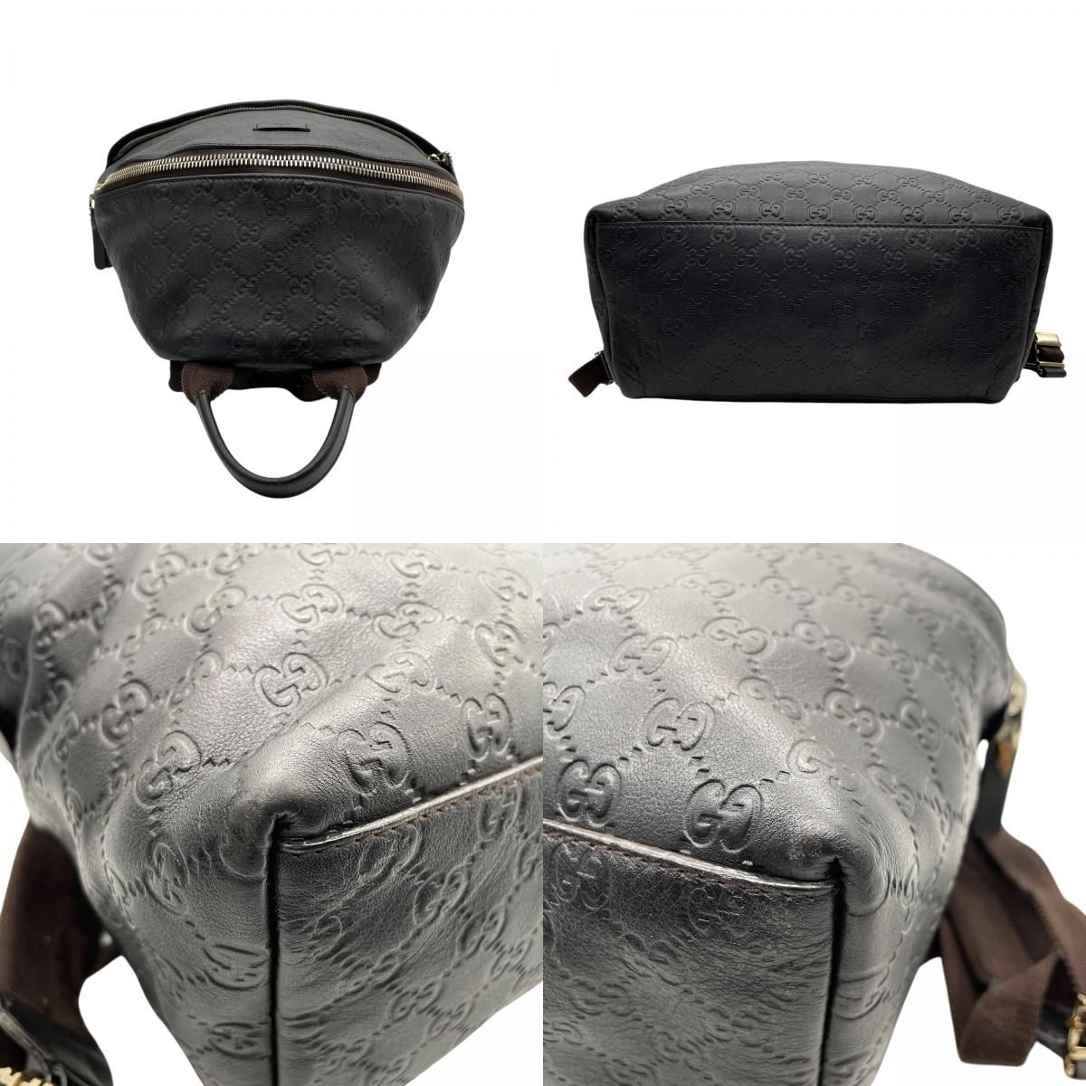 美品】 GUCCI グッチ グッチシマ シマレザー リュック バックパック 本