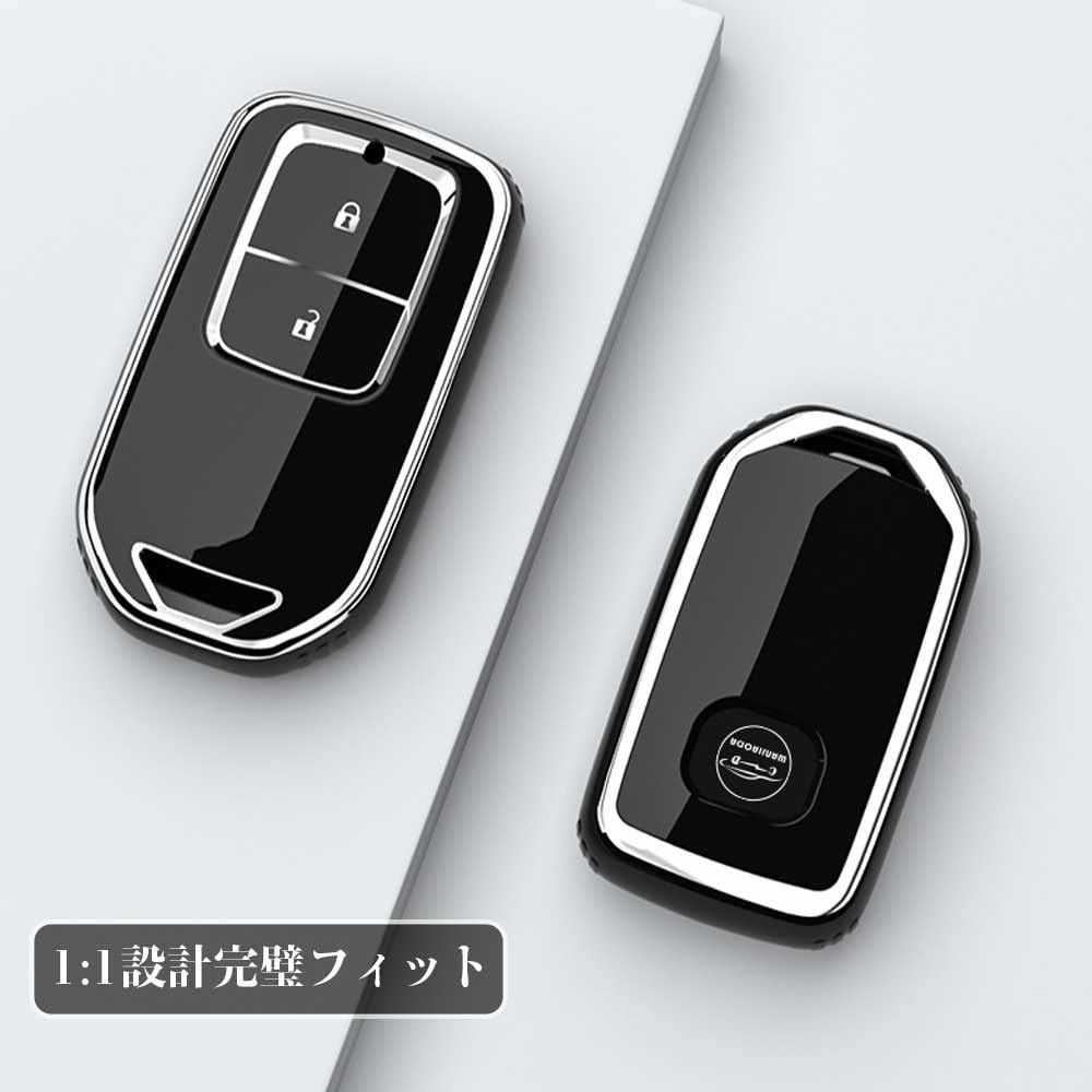 【特価商品】新型フィット HONDA 新型フィットハイブリッド キーカバー 全面保護 フィット 手触りいい フィットハイブリッド TPU 柔らかい 等に適用 キーホルダー スマートキーケース キーケース キーケース 2ボタン 専用 ホンダ ホワイト [Xang