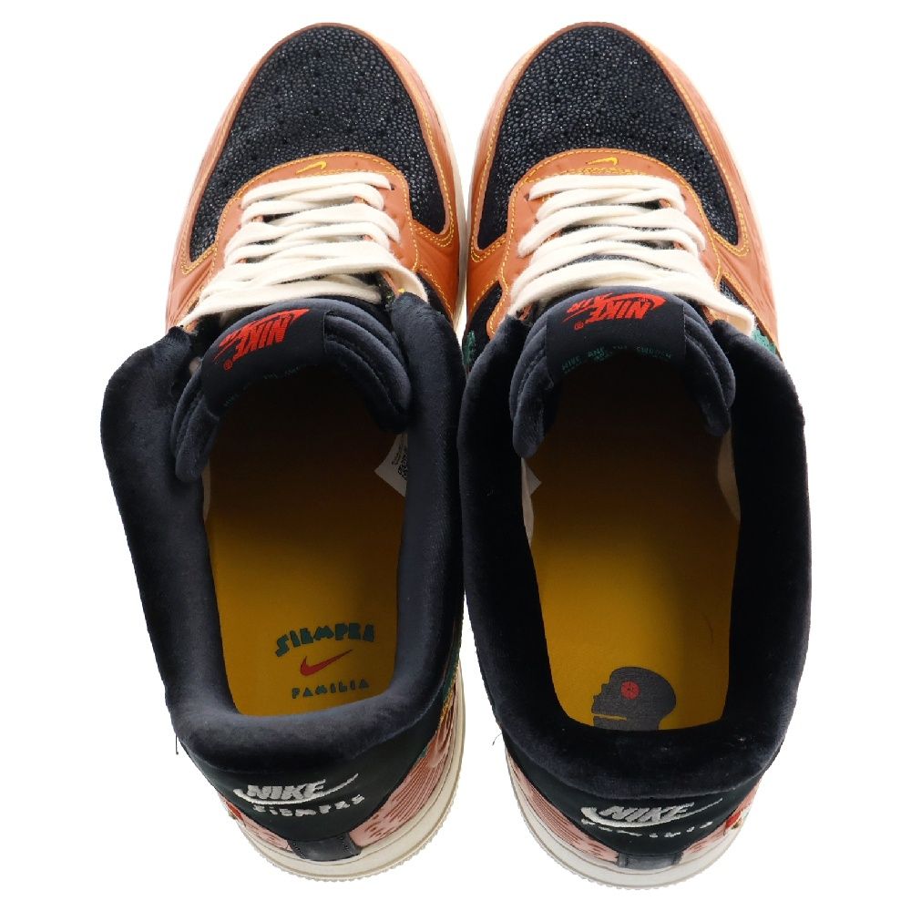 NIKE ナイキ AIR FORCE 1 07 LX SIEMPRE FAMILIA エアフォース1 シエンプレ ファミリア 死者の日 ローカットスニーカーシューズ オレンジ US9/27cm DO2157-816 NIKE (ナイキ) AIR FORCE 1 '07 LX SIEMPRE FAMILIA エアフォース1