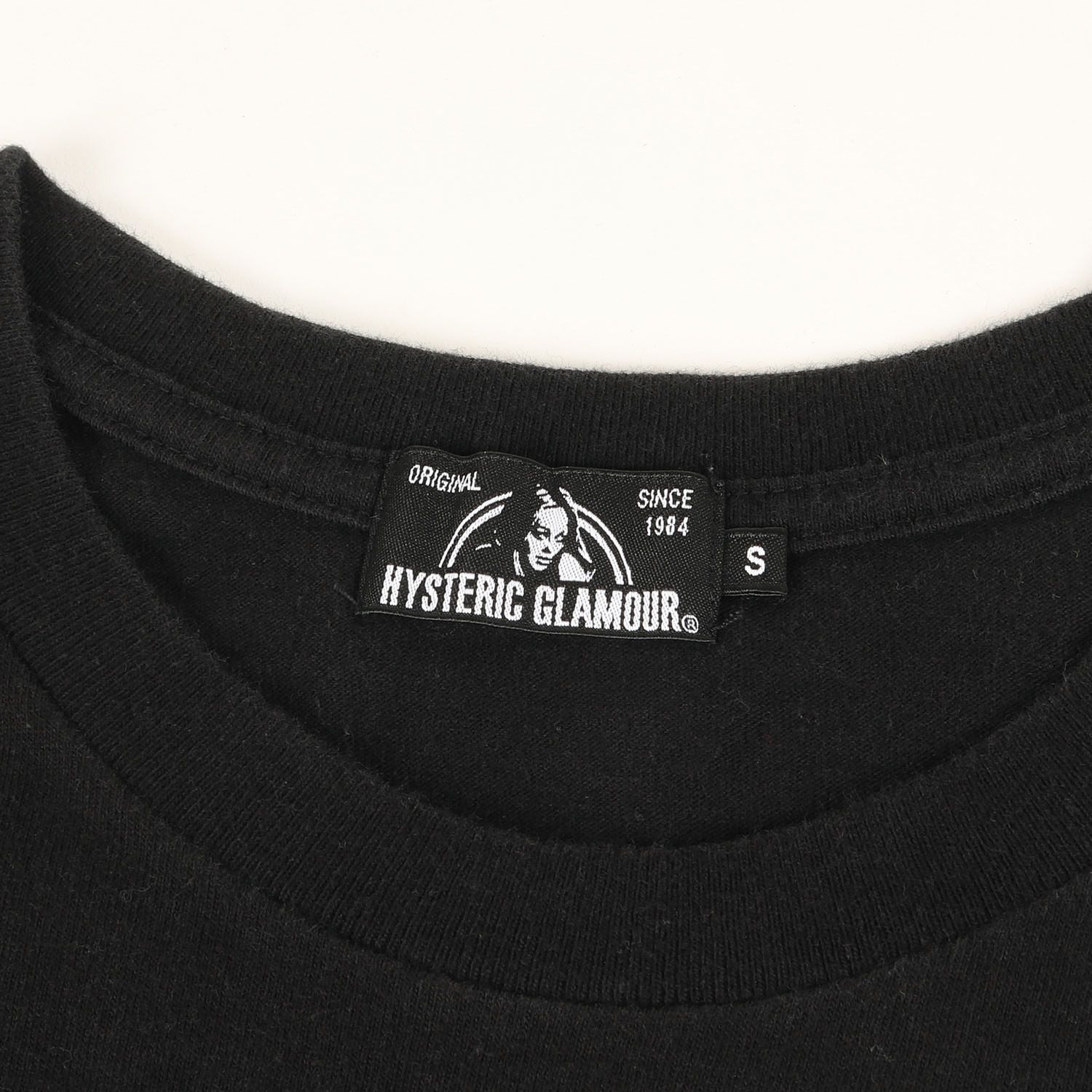 ヒステリックグラマー　psychedelic クルーネック トレーナー　黒 HYSTERIC GLAMOUR ヒステリックグラマー Tシャツ サイズ:S
