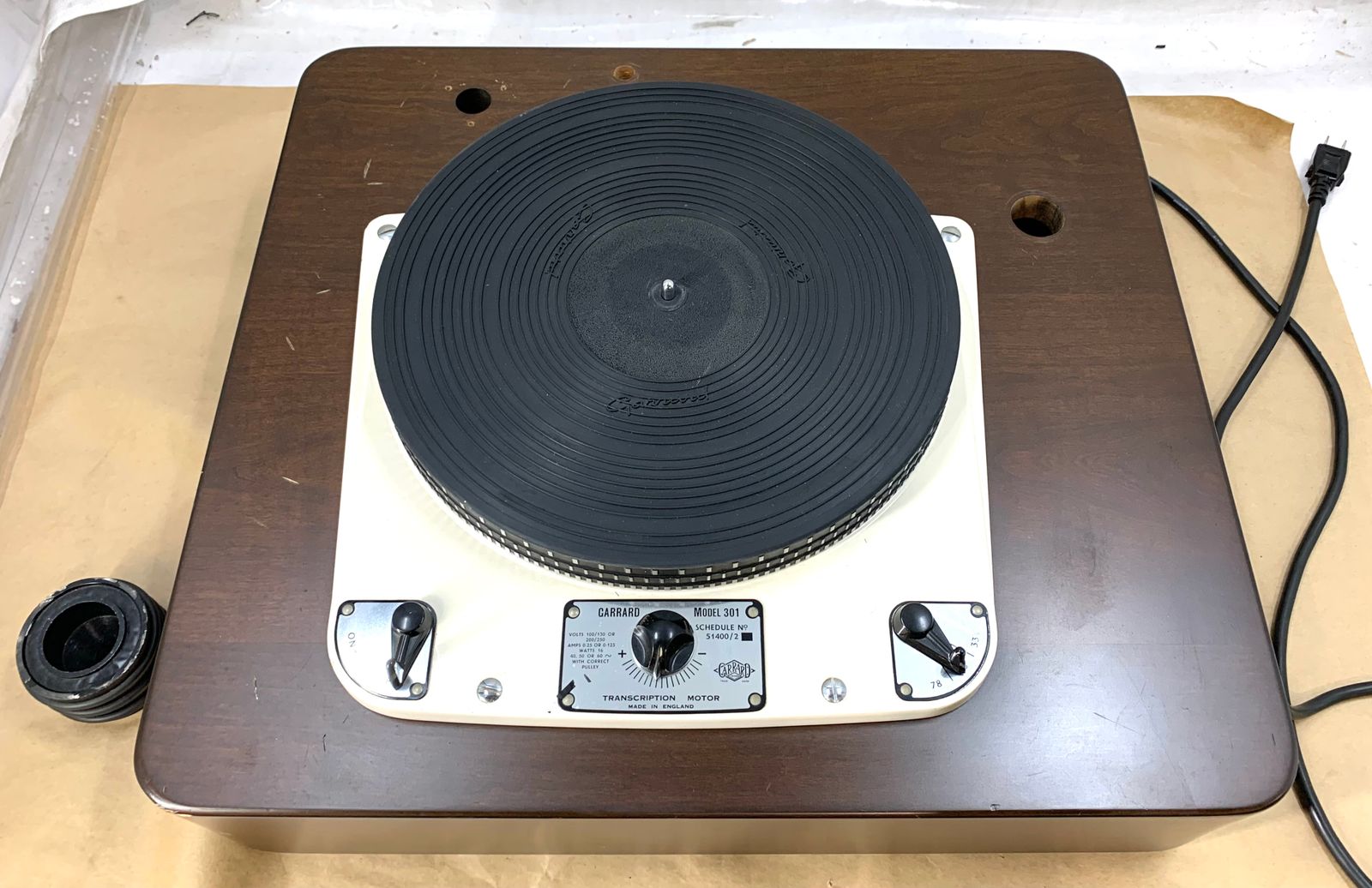 GARRARD 301 ターンテーブル グリースベアリングモデル