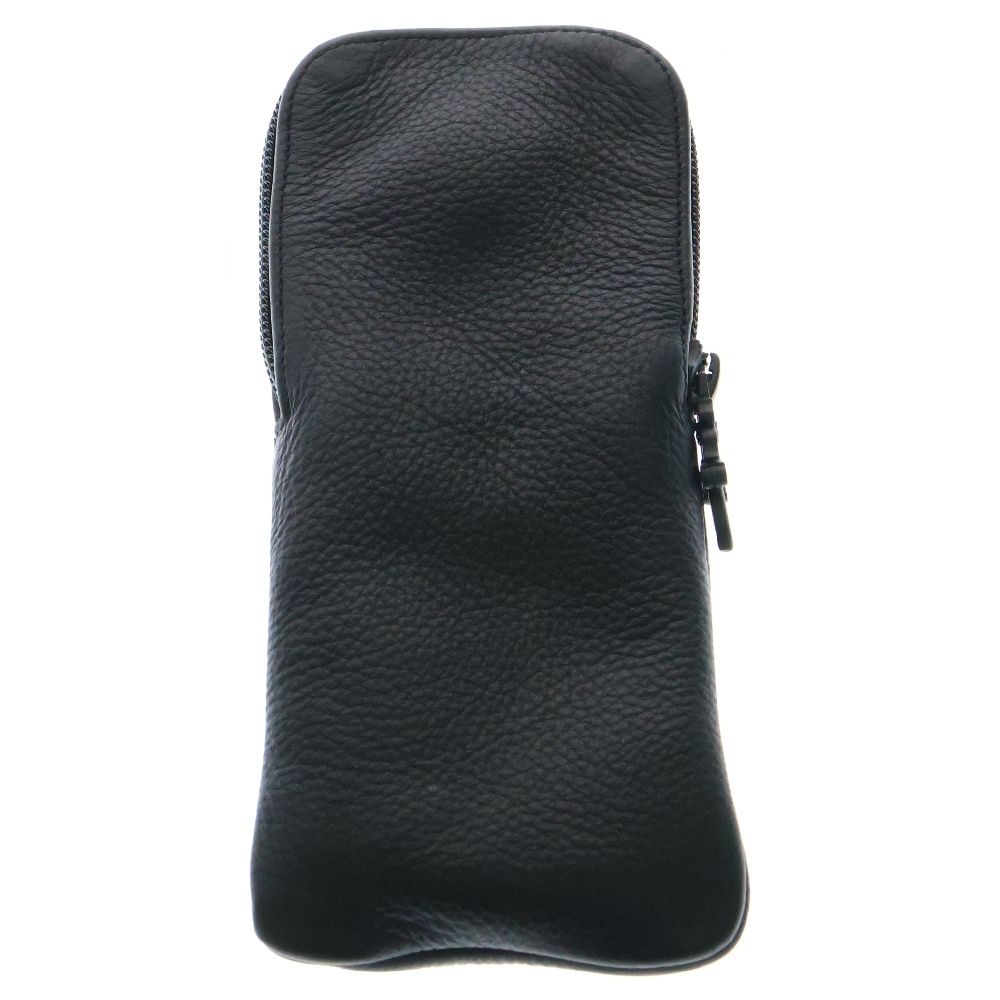 クロムハーツ ブラックメガネケース 革製 CHROME HEARTS】レザー製