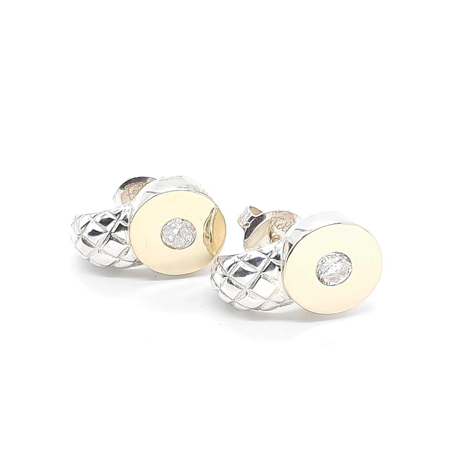 Folli Follie フォリフォリ ピアス シルバー SILVER 925 K18 750 