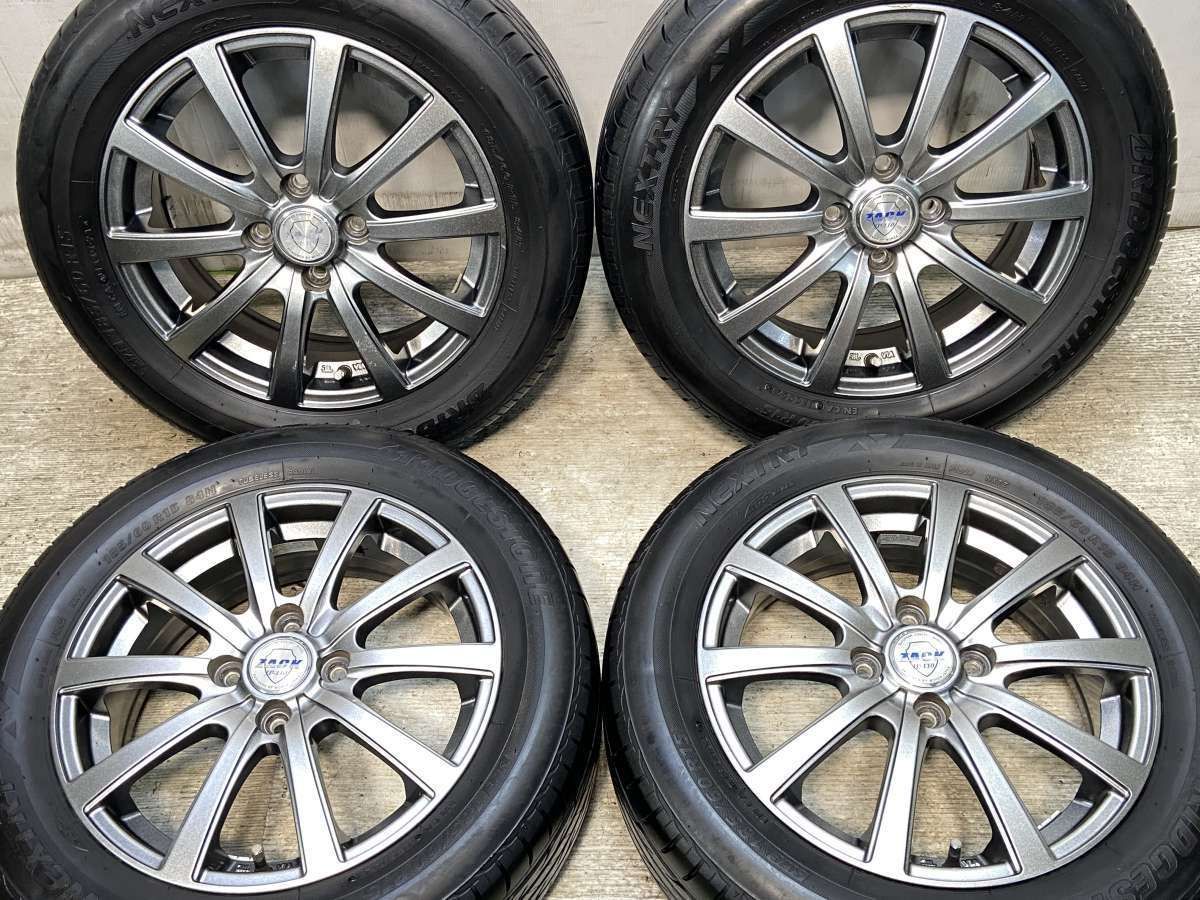 185|60R15 ブリヂストン ネクストリー ZACK JP110 15x5.5 50 100-4穴 タイヤ サマータイヤ ホイールセット 4本セット s15250601015