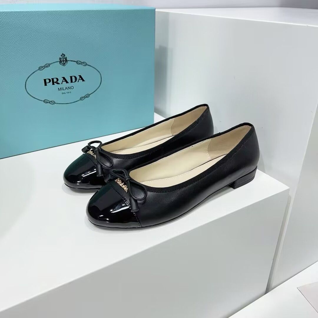 PRADA プラダ バレリーナ フラットシューズ 37 - メルカリ