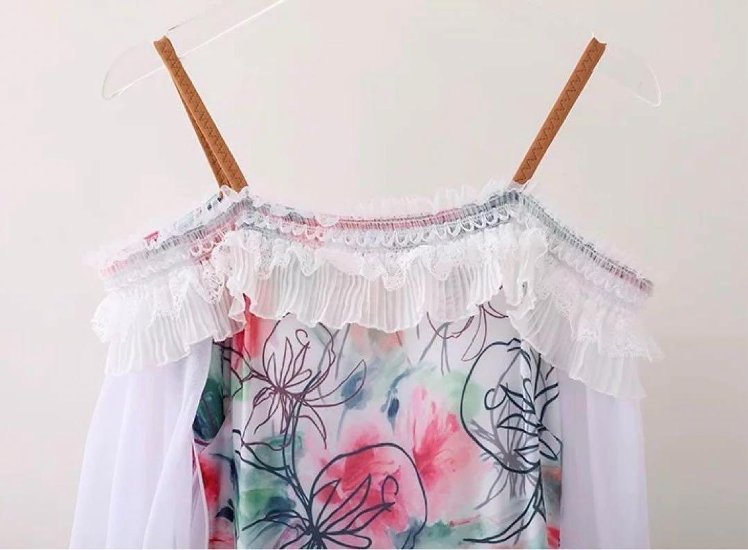 花柄スタンダードワンピース?ダンスパーティーにも最適?練習着にも