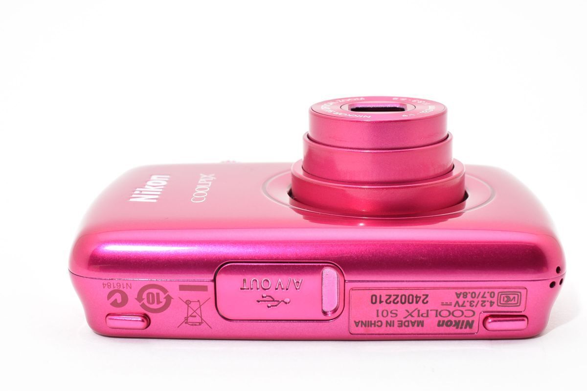 【レア】Nikon COOLPIX S01 ピンク Nikon COOLPIX S01 Pink 10.1MP 3x Optical zoom Digital Camera Mini