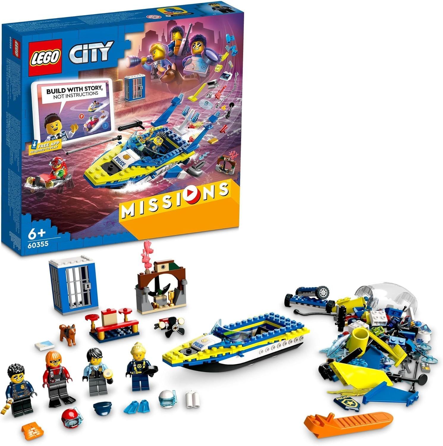 レゴ(LEGO) シティ 水上ポリス ミッション 60355 おもちゃ ブロック