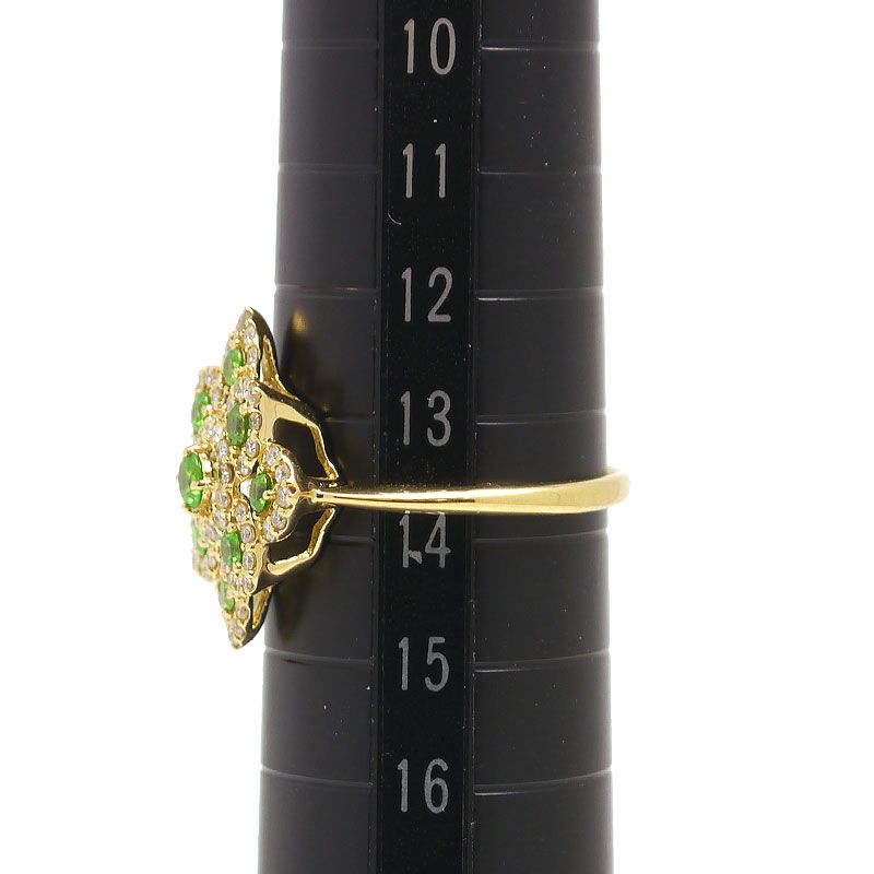 デマントイドガーネットリング 約13.5号 K18・G0.45・D0.38ct - メルカリ 