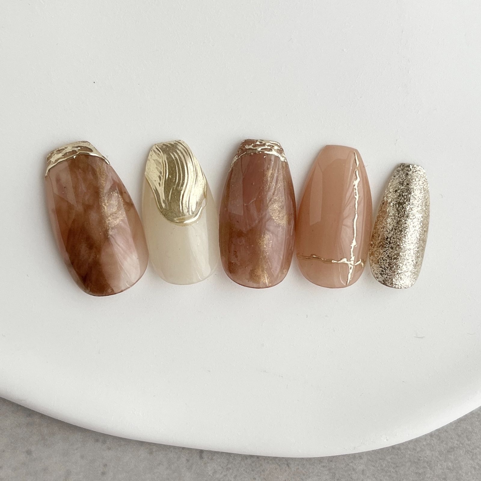 fer様専用♥ サイズオーダー ネイルチップ no.034 ベリーショート NO.3