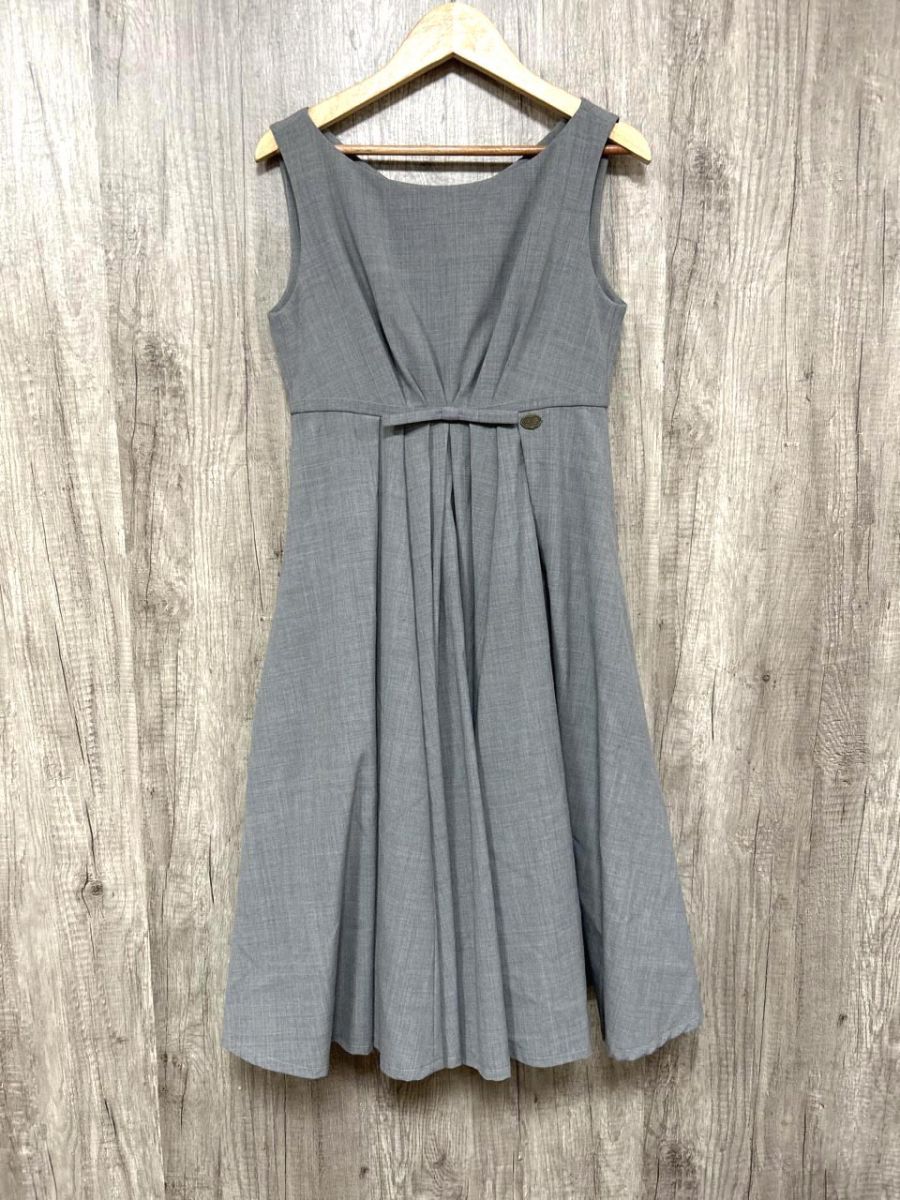 ローブデコルテ Robe Decollete ノースリーブ ワンピース sizeM|グレー ◆◎レディース
