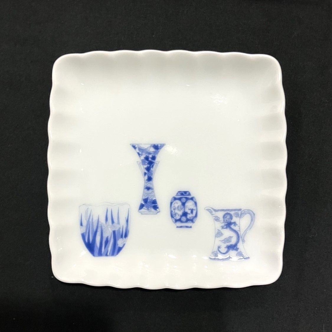 モコ　深川製磁　ブルーチャイナ　角皿　ゴブレット　菓子皿小皿　フリーカップ モコ様専用 深川製磁 ブルーチャイナ 角皿 ゴブレット 菓子皿