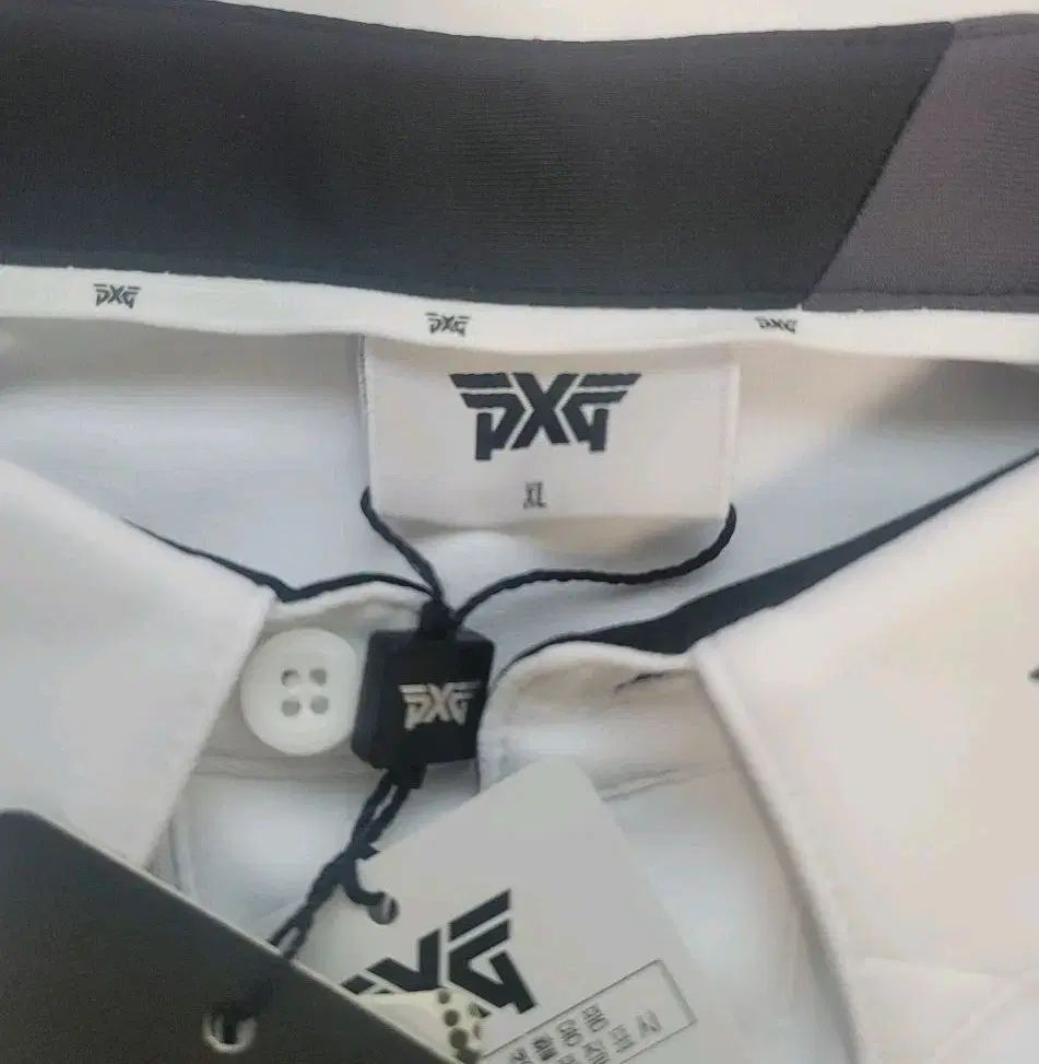 PXG メンズ ゴルフウェア 長袖 ホワイト PXG ゴルフ メンズシャツ