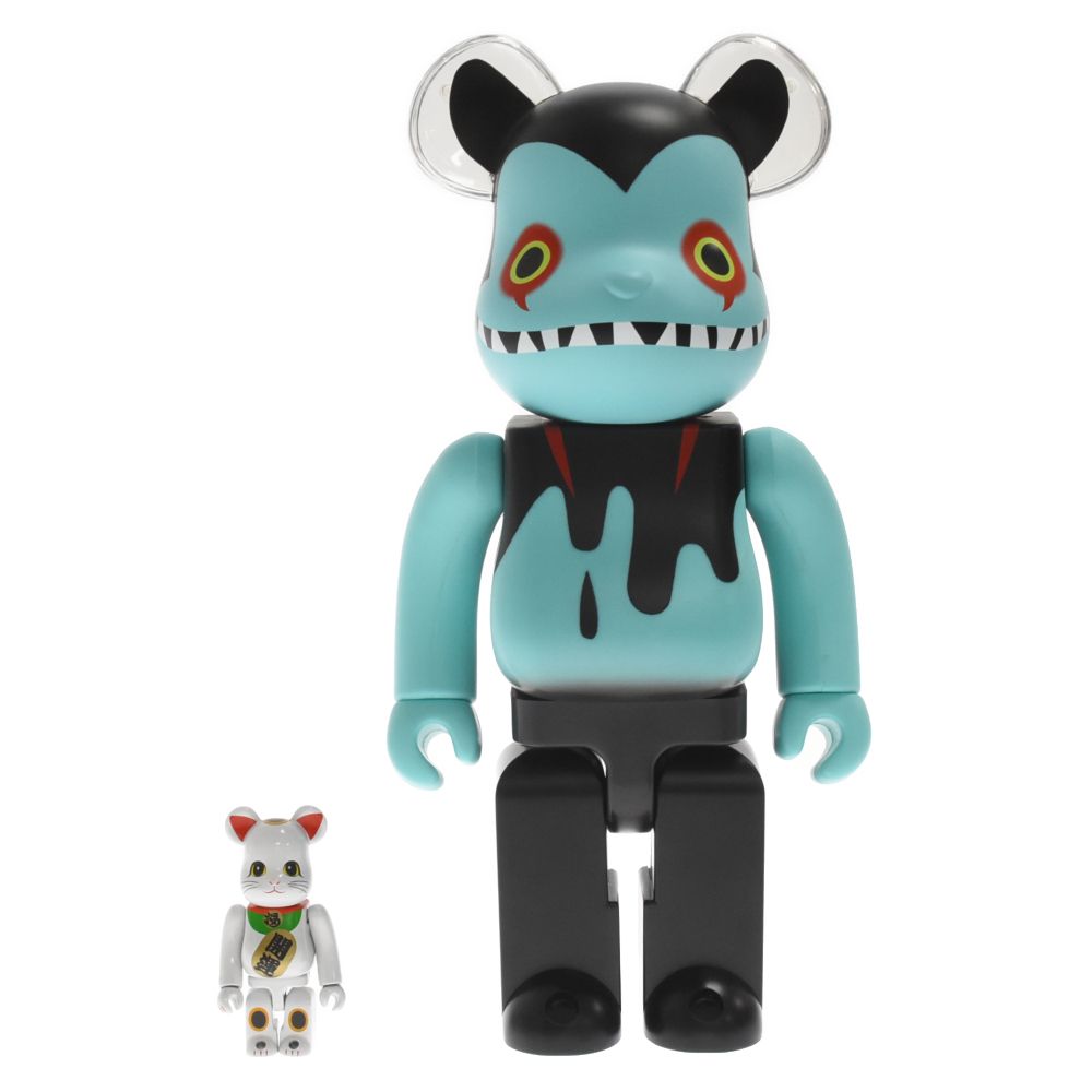 MEDICOM TOY - MEDICOM TOY メディコムトイ BE@RBRICK デビルマン バイロン 100% & 400% ベアブリック フィギュア ブルー MEDICOM TOY (メディコムトイ) BE@RBRICK デビルマン バイロン