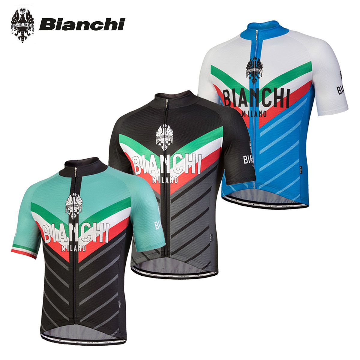 ＜超メルカリ市＞【新品】BIANCHI MILANO Tiera ビアンキ ミラノ 半袖ジャージ
