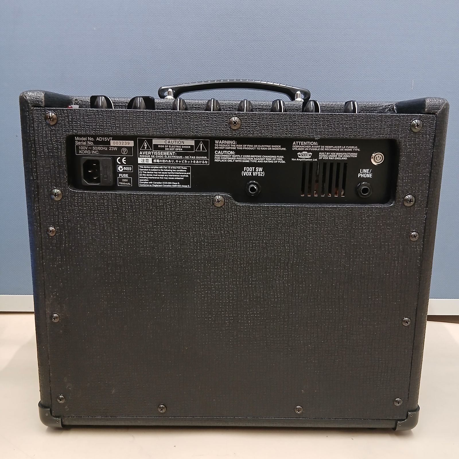 VOX AD15VT ギターアンプ Bluetooth機能搭載