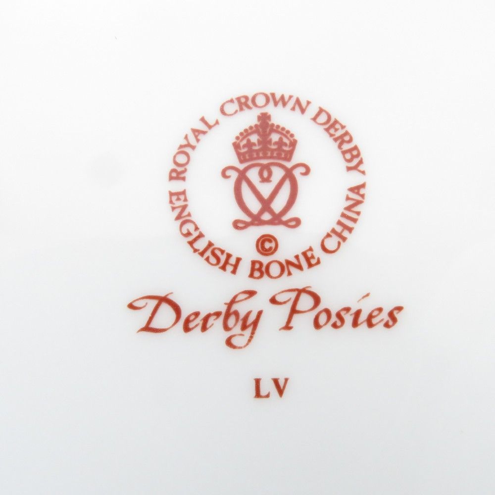 H270　ロイヤルクラウンダービー　ダービーポジー　プレート　5枚　大皿 ロイヤルクラウンダービーのポジー（DERBY POSIES）、英国