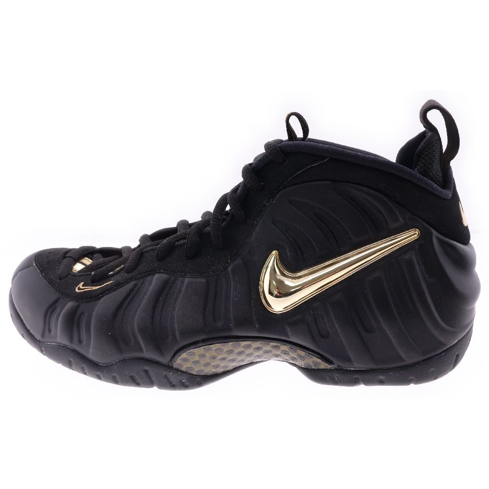 NIKE ナイキ AIR FOAMPOSITE PRO エアフォームポジット プロ ハイカットスニーカー ブラック/ゴールド US10/28cm 624041-009 NIKE (ナイキ) AIR FOAMPOSITE PRO エアフォームポジット プロ
