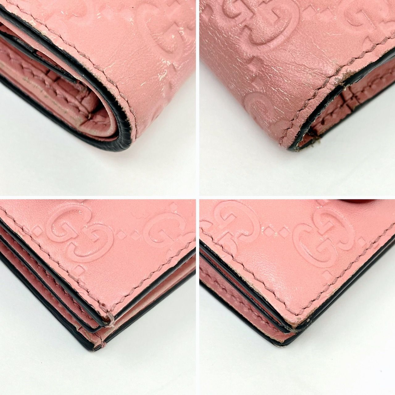 【美品】 954 GUCCI グッチ 2つ折り 財布 さくらんぼ グッチ GUCCI 】 サクランボ チェリー 二つ折り財布 GG柄