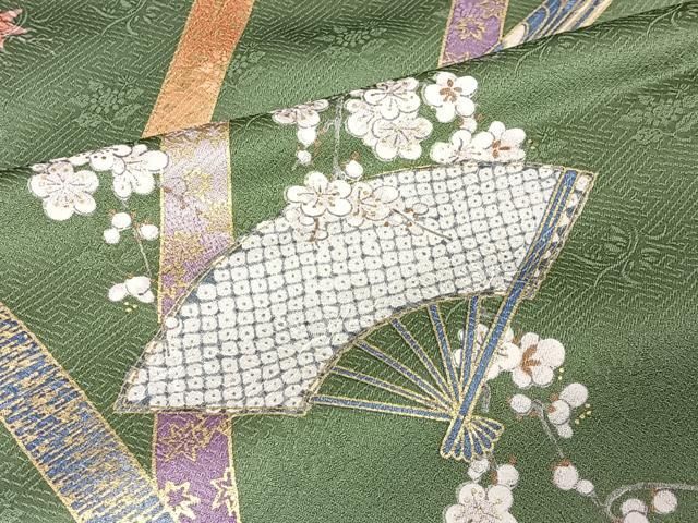 鈴乃屋お誂え 縮緬 扇子 可愛いデザイン 小紋 着物 正絹 T-8055 鈴乃屋お誂え 縮緬 扇子 可愛いデザイン 小紋 着物 正絹 T-8055
