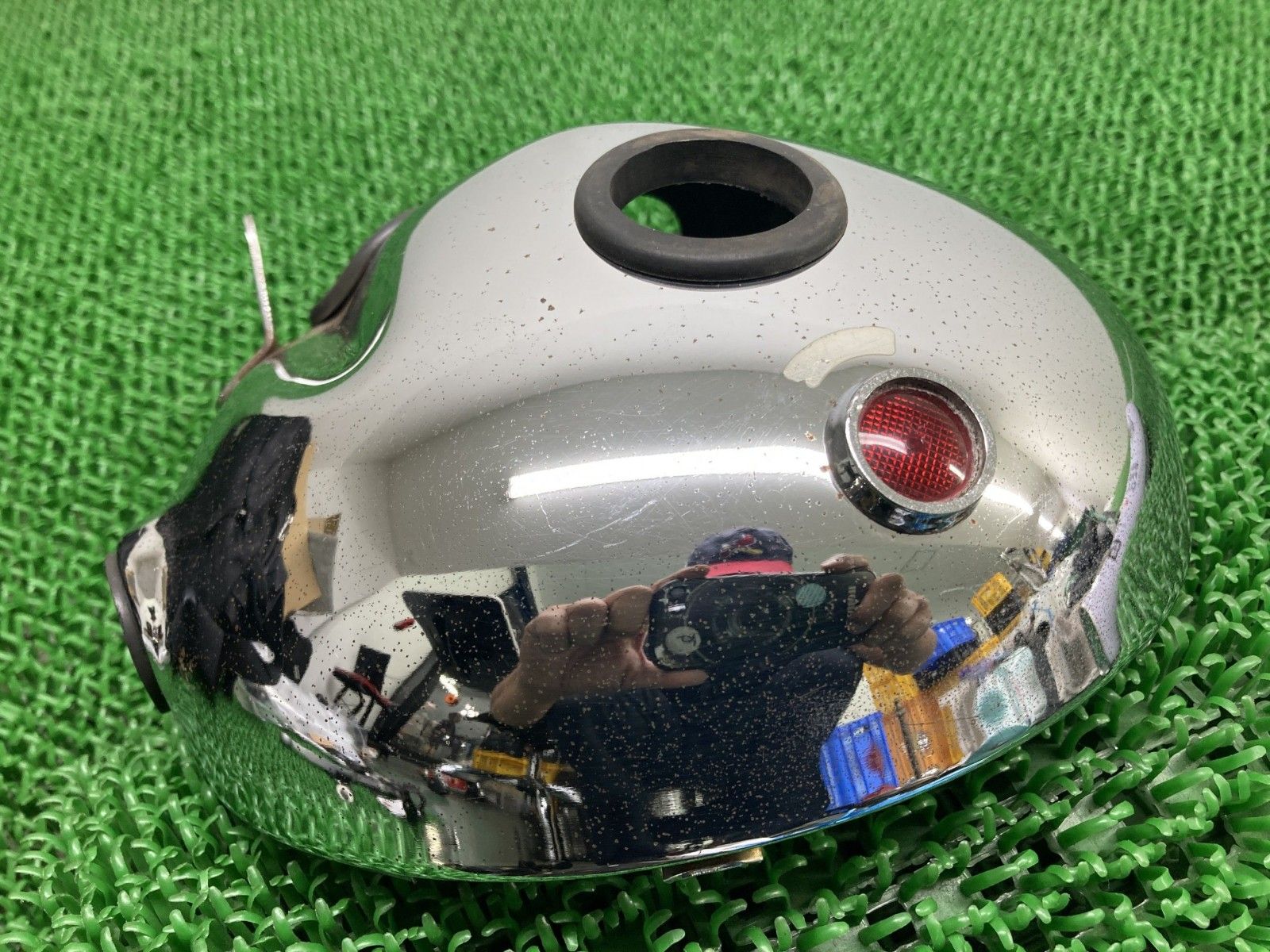 SR400 SR500 ヘッドライトケース YHA-121 ヤマハ 純正 バイク 部品 2H6 2J2 初期型 速度警告灯 割れ欠け無し 品薄 qN