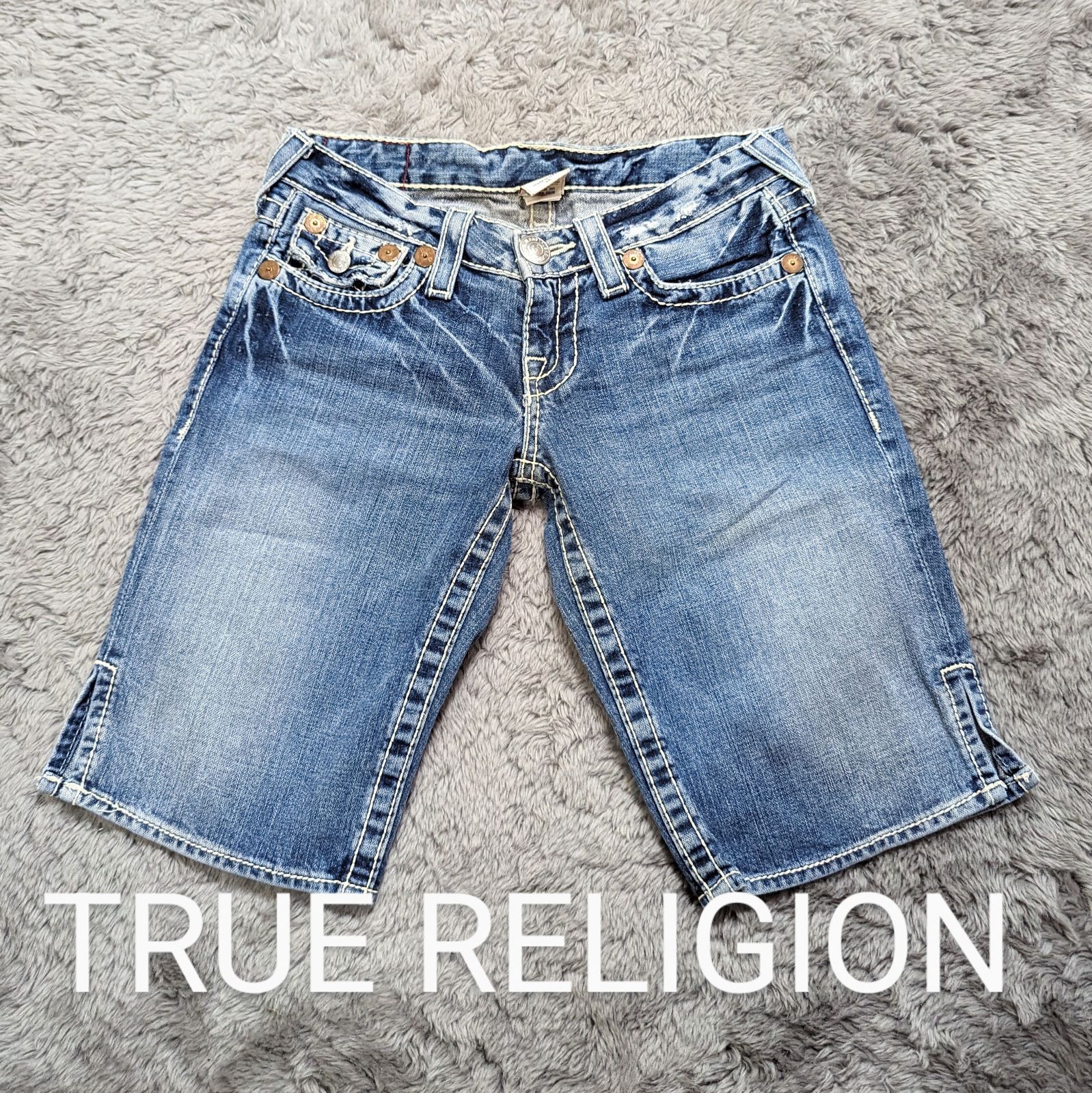 良品】TRUE RELIGION ショートパンツ 26 トゥルーレリジョン