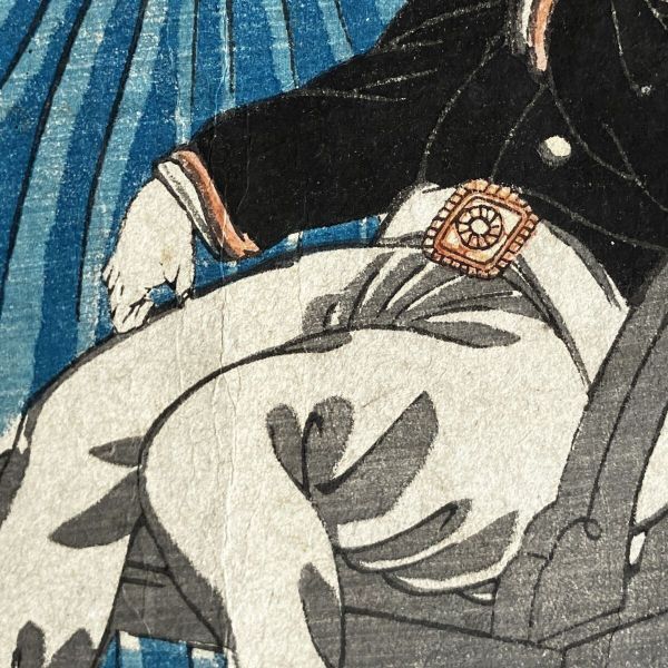 横浜絵「フランス人遊戯」歌川芳藤 発行年不明 江戸?明治初期☆幕末