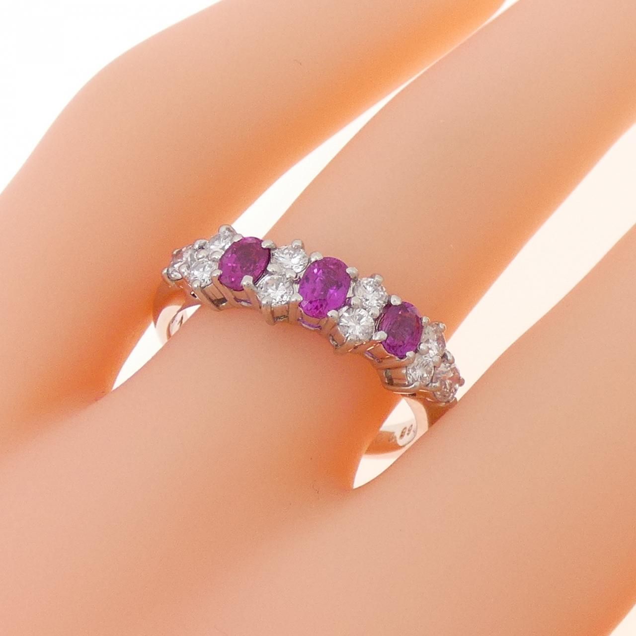 PT900 ルビー リング 0.68CT - メルカリ 