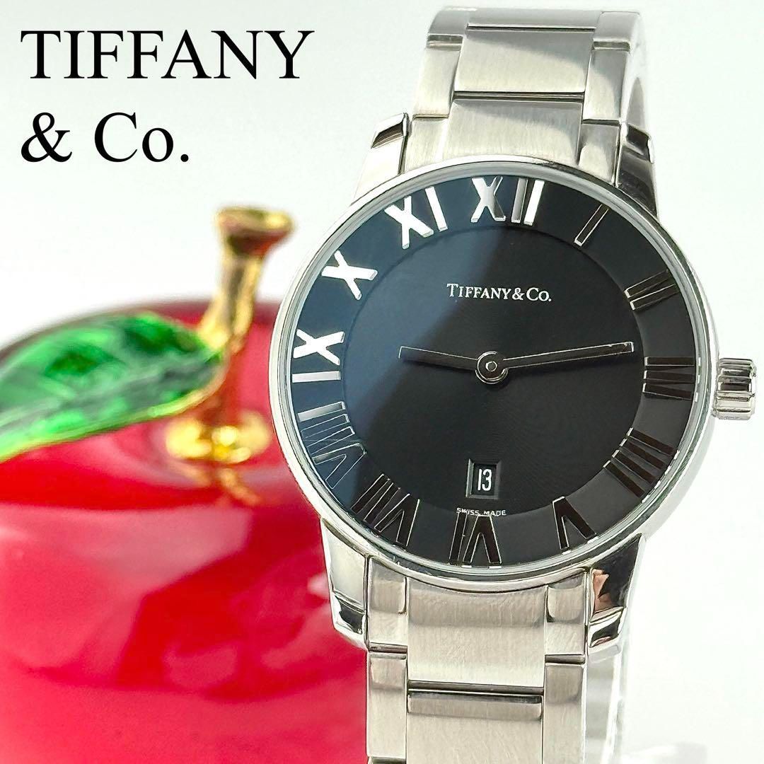 ティファニー アトラス ブラック 電池 レディース 腕時計 078