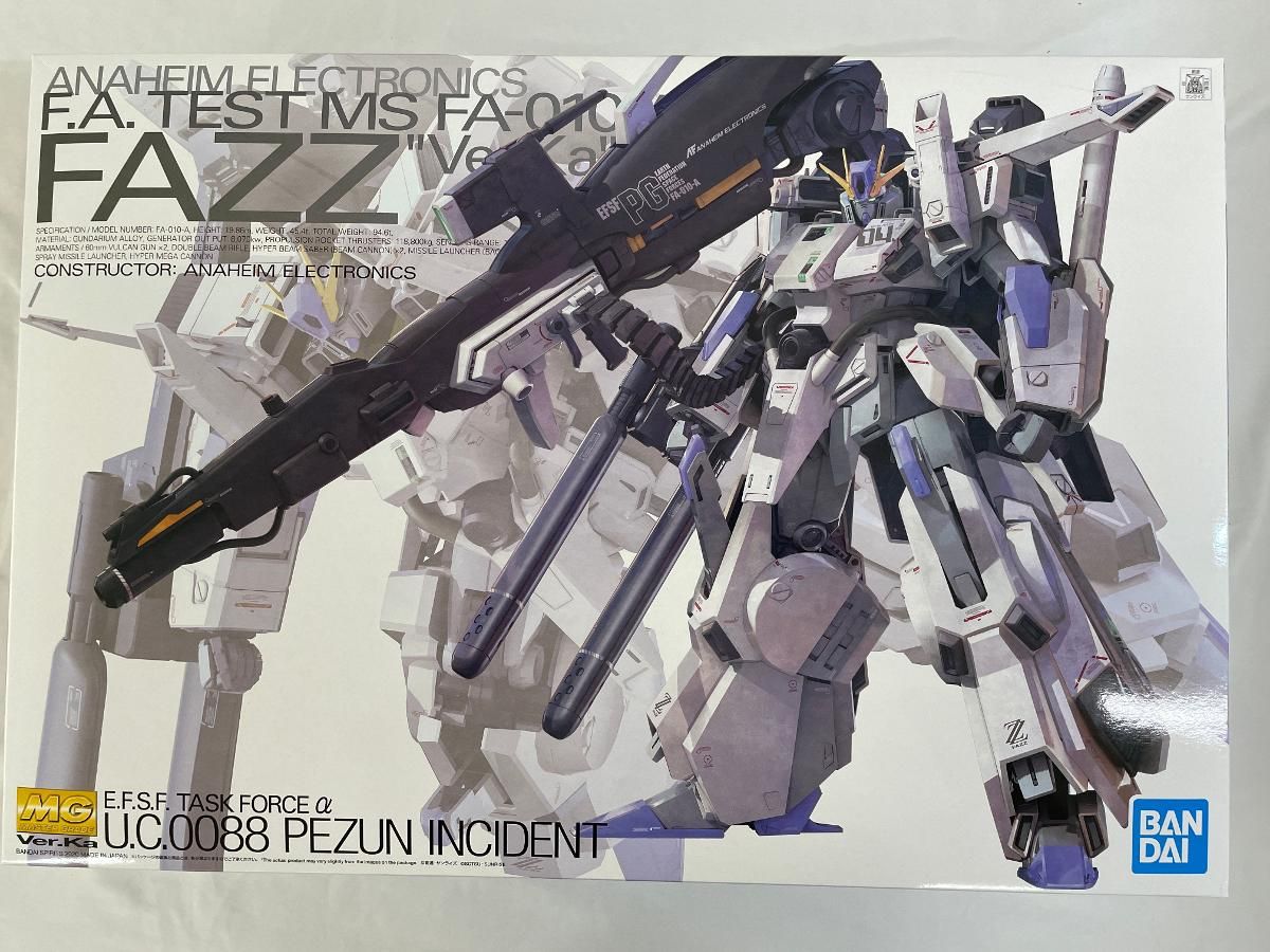 MG FAZZ Ver.Ka 未組立品 確認の為箱は開封 MG FAZZ Ver.Ka 未組立品 確認の為箱は開封 FAZZ Ver.Ka (