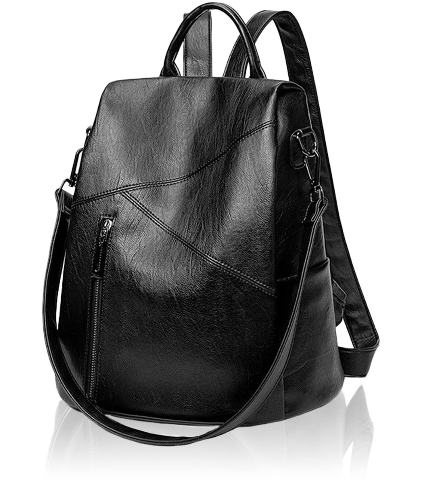 ブラック PORCO CASA リュック レディース ビジネス ミニ バックパック リュックサック 通勤 大人 軽量 Bag for women ブラック