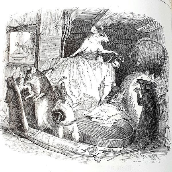 天才 挿絵画家 グランヴィル 【 ラ・フォンテーヌの寓話 】19世紀 1859