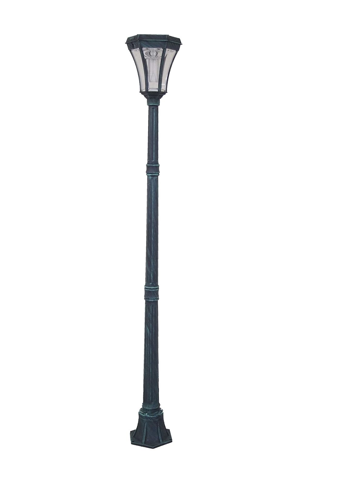 新着商品 リビングアウト Living Out ヨーロピアンソーラーLED街灯 GN グリーン 幅22㎝×奥24㎝×高183㎝ 20ルーメンス～60ルーメンス ソーラーライト 省エネ エコ 約3kg