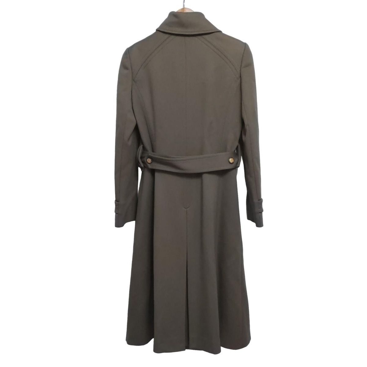 DOLCE-GABBANA ドルチェアンドガッバーナ コート サイズ36 S レディース - カーキ 長袖 冬 内側豹柄