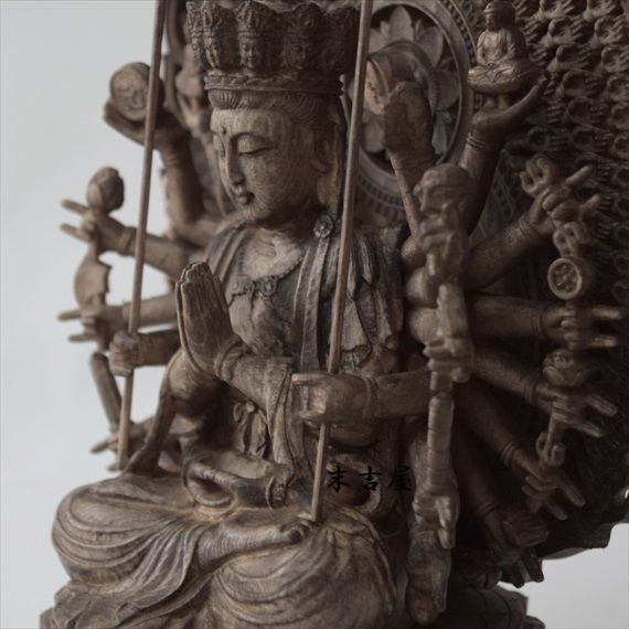 中国・大唐期「秘仏・観自在菩薩坐像」唐王朝・中国大唐国・六角座