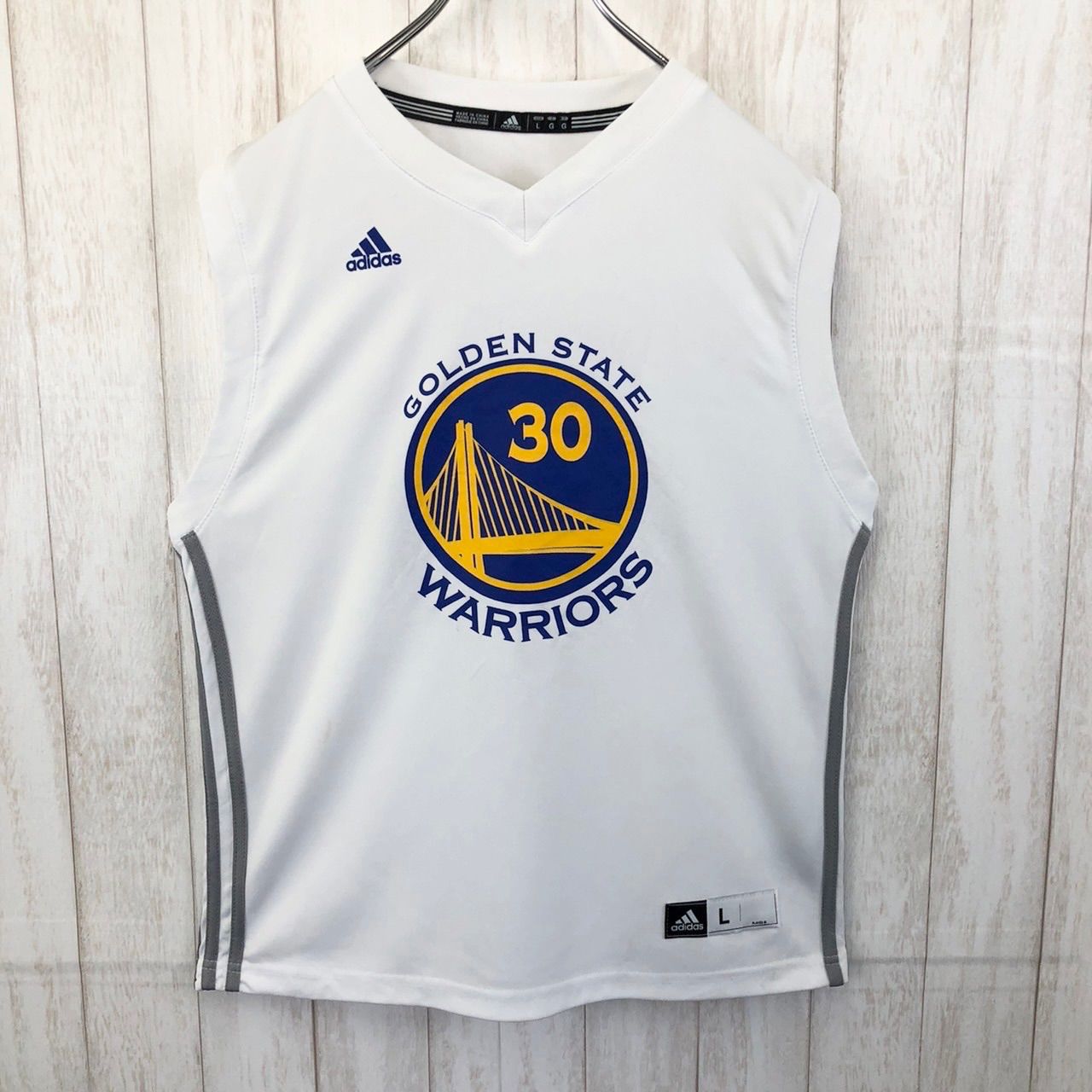 adidas - 【adidas】 NBA ウォリアーズ ゲームシャツ S-1926 adidas アディダス NBA ゴールデンステート ウォリアーズ