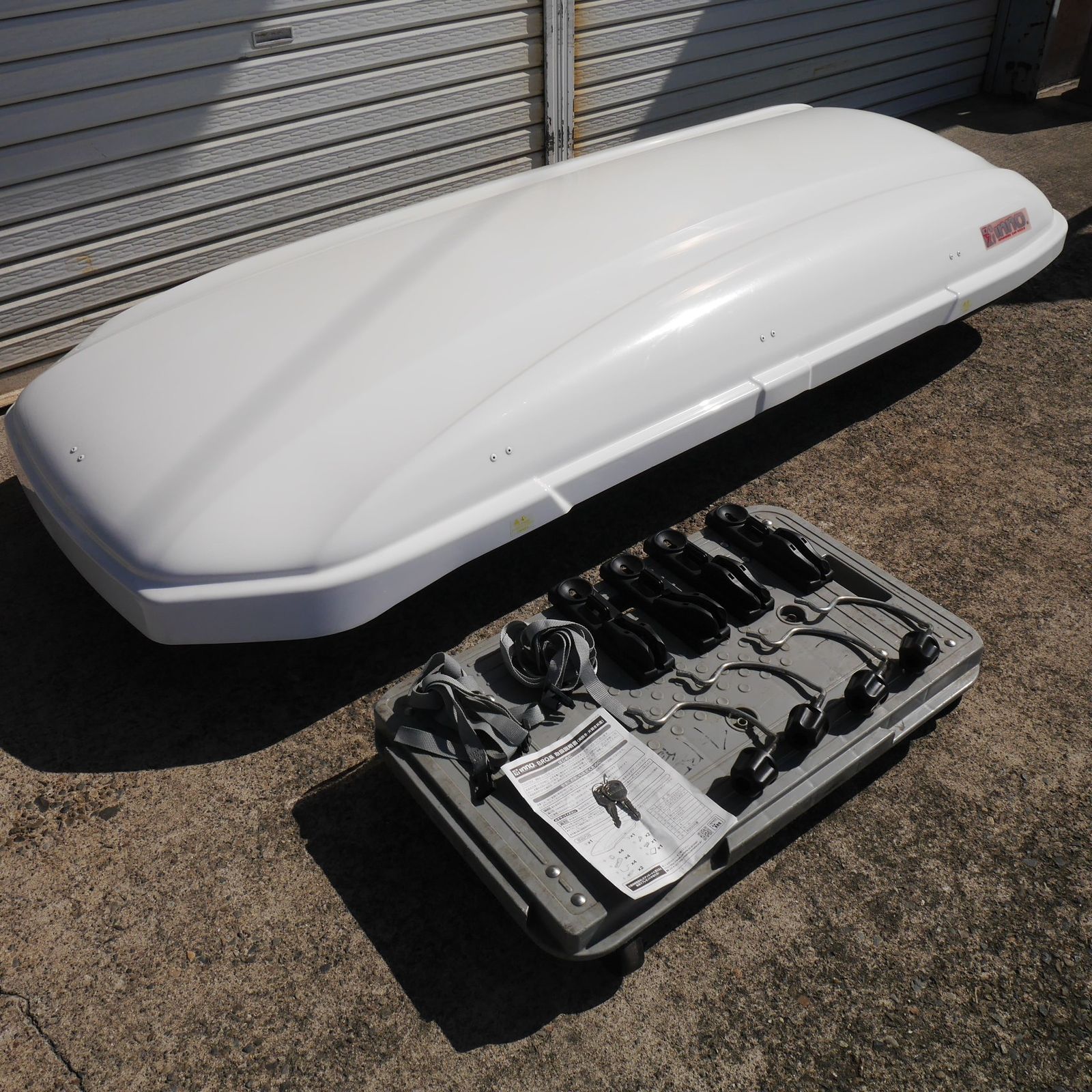 岐阜発 直接引取 付き inno. イノー ルーフ ボックス 55 BRQ55 CARMATE カーメイト 約195×78×30cm