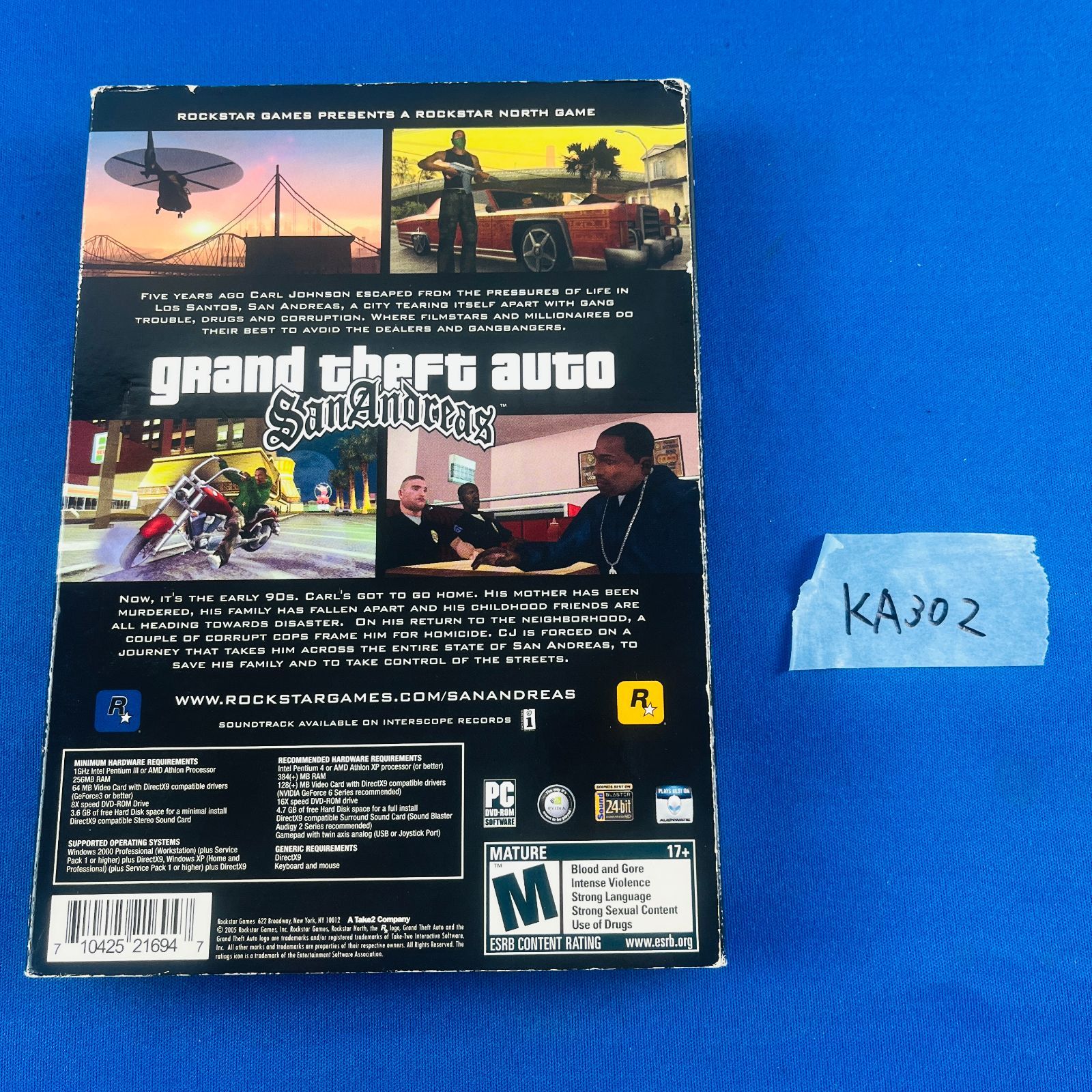 ◇KA302【動作OK 】Grand Theft Auto: San Andreas 2nd Edition