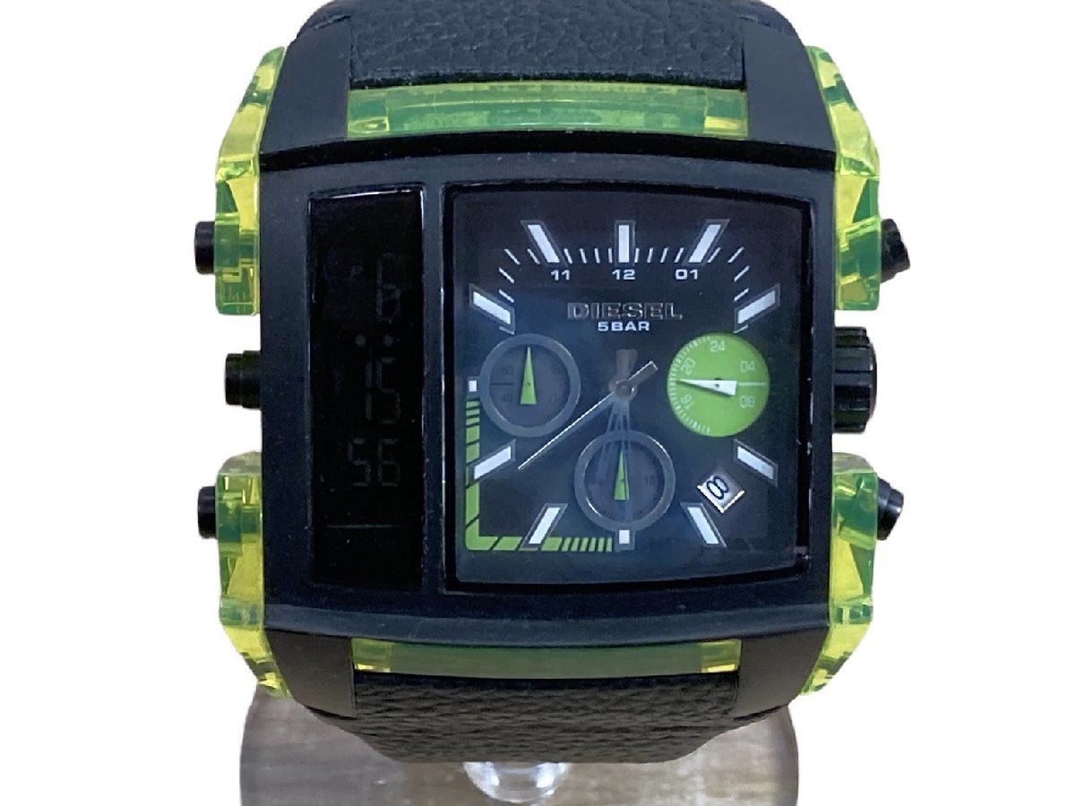 DIESEL ディーゼル 腕時計 X-RAY クロノグラフ DZ7153 WATER RESISTANT 