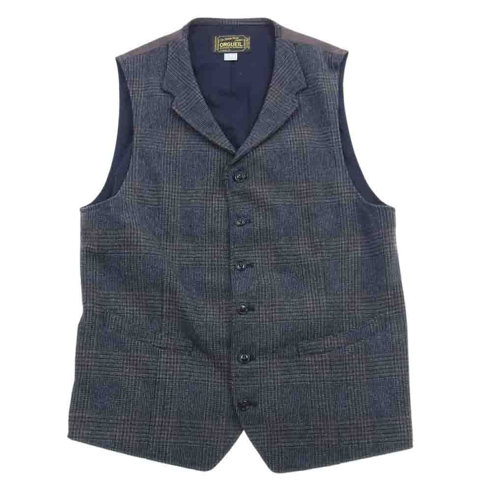 ORGUEIL オルゲイユ OR-4108 OR-4107 OR-1049 Glen Check Jacket Gilet