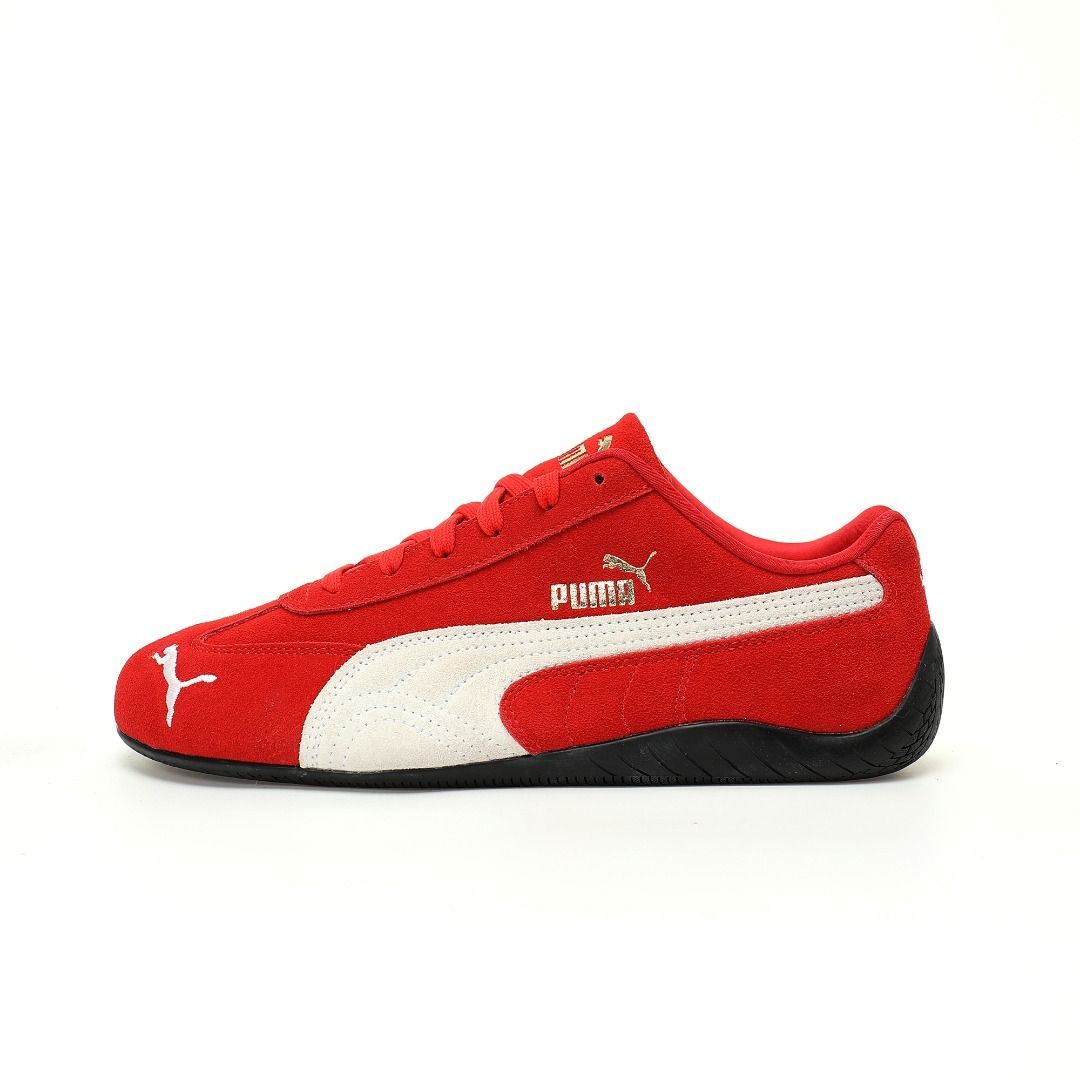 25春夏 プーマ PUMA ユニセックス メンズ レディース SPEEDCAT レッド スピードキャット OG スニーカー 398846 02ローカット レザーアッパー モータースポーツ ドライビング