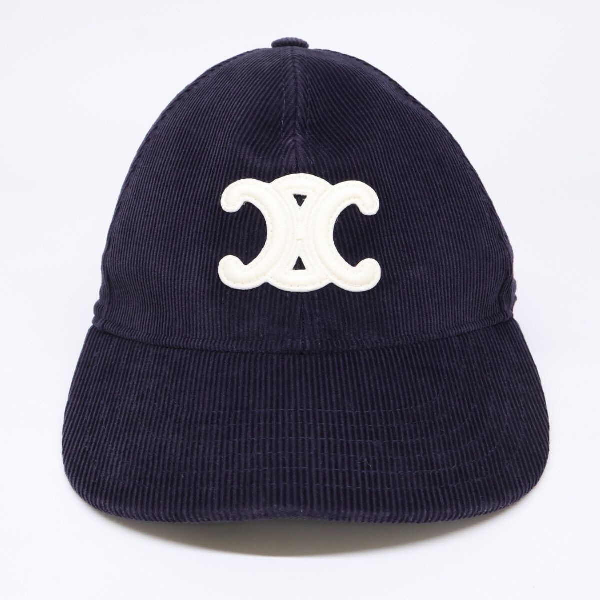CELINE ネイビー コーデュロイ キャップ CELINE コーデュロイキャップ