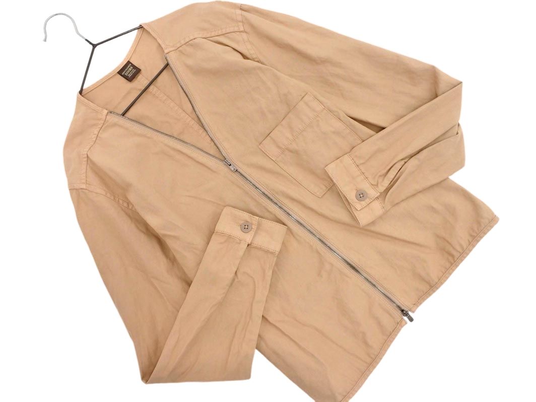URBAN RESEARCH DOORS 新品未使用ノーカラージャケットベージュ URBAN RESEARCH DOORS アーバンリサーチドアーズ ノーカラー