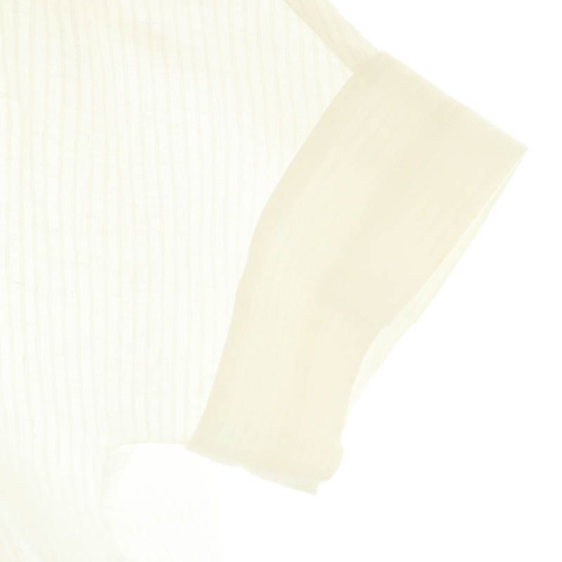 【美品】★ebure エブール　リュクスリネンストライプ ブラウス 美品】☆ebure エブール リュクスリネンストライプ ブラウス