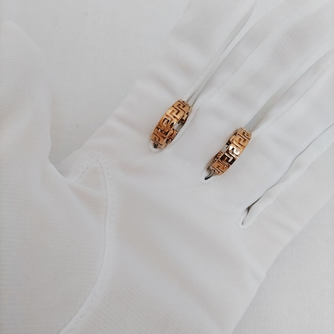 新品未使用】VERSACE◇グレカ フープピアス ヴェルサーチェ 両耳用  