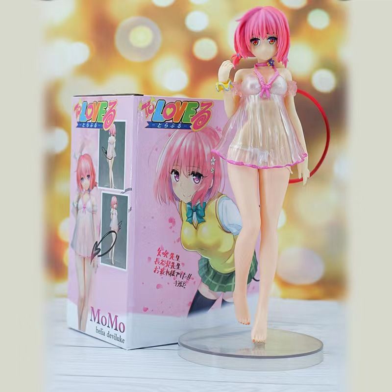 ALTER モモ　パジャマ　フィギュア 未開封】ToLOVEる モモ パジャマ姿 PVC製 フィギュア 24.5cm 化粧