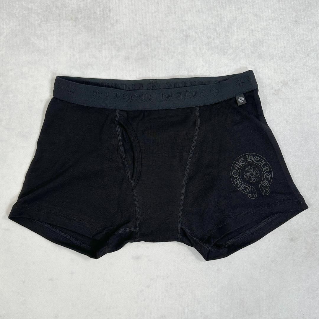 新品】 Chrome Hearts ショート ボクサー ブリーフ 黒×白 XL