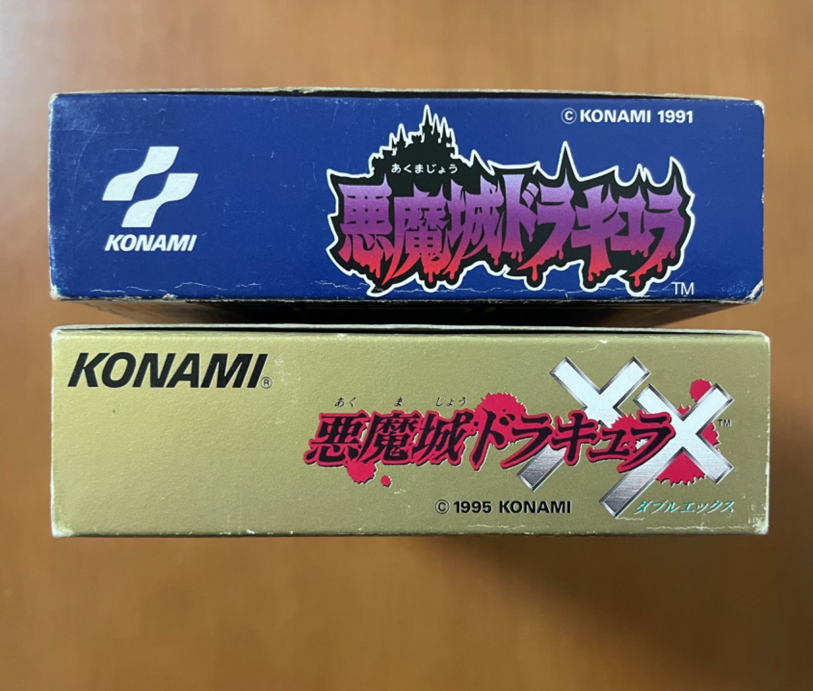KONAMI 悪魔ドラキュラ・悪魔城ドラキュラXX  箱説ハガキ付き