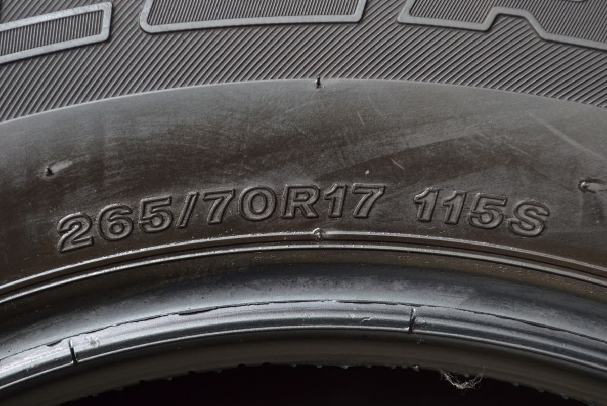 超バリ溝】ブリヂストン デューラー H/T 684II 265/70R17 4本