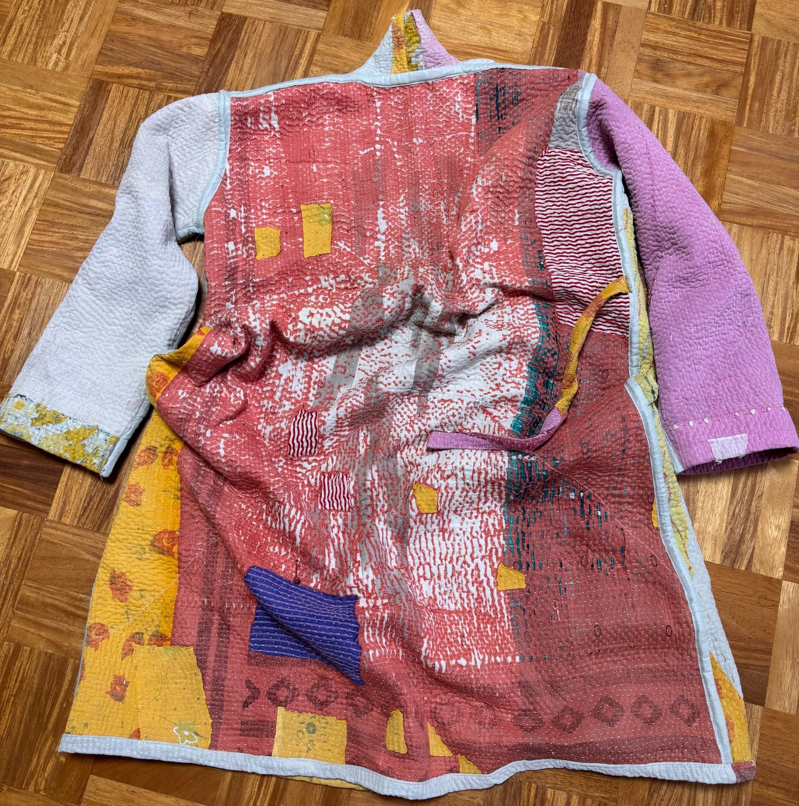 kc005 グドゥリー コート ジャケット ヴィンテージ カンタ刺繍 ボロ